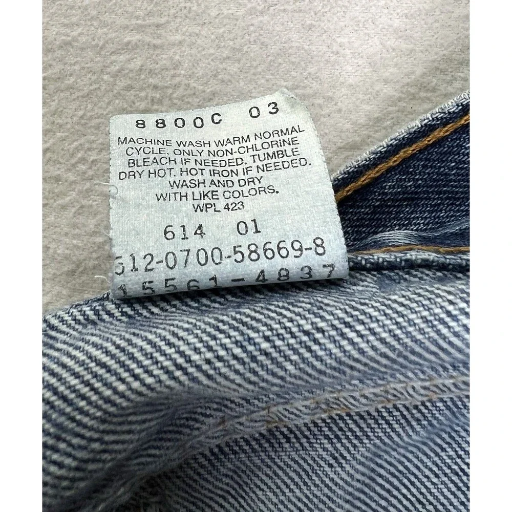 Vtg Levi's 560 Jeans Loose Mom Fit High Rise Straight Womens Size 10 (29x31) USA - Picture 8 of 12